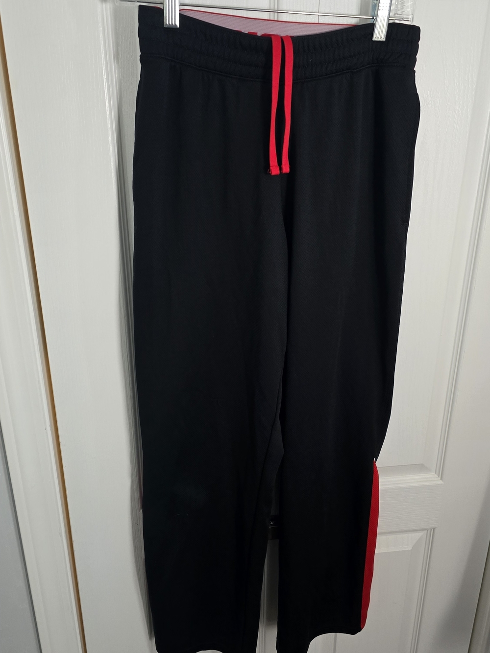 Under Armour Black Joggers with Red Drawcord and Side Accent